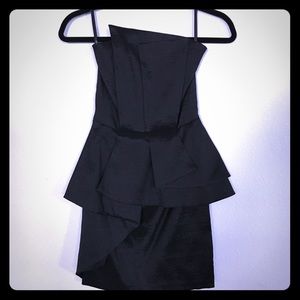 Strapless Geometric Cache Dress